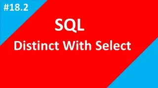 Distinct Keywords with Select Query Part - 18 2 SQL Tutorial Tech Talk Tricks