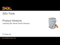 SDU Tools 87 Working with SQL Server Product Versions in T-SQL