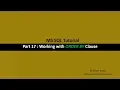 Part 17 Working with ORDER BY clause