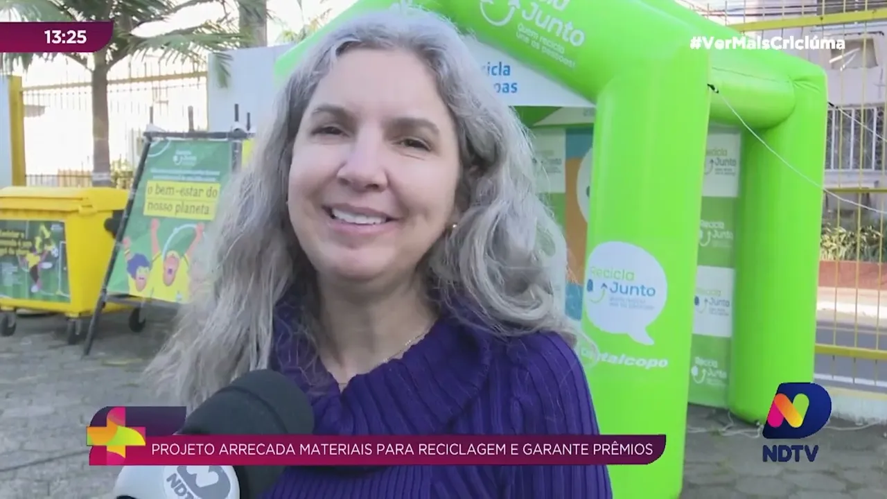 Projeto arrecada materiais para reciclagem e garante prêmios aos participantes em Criciúma