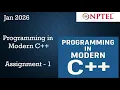 NPTEL Programming in Modern C WEEK 1 ASSIGNMENT 1 ANSWERS Solutions Quiz 2026 Jan