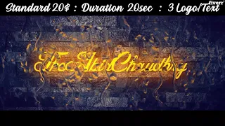 Create realistic rain drops animation with your text or logo - Best Intros Outros service