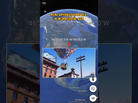 Real Flying house Spotted on google earth?! #map #earth #earthsecret377