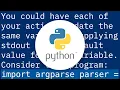 Python argparse - Mutually exclusive group with default if no argument is given