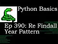 Python Basics Re Findall Search For Date