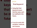 Final Keyword 51
