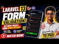 Laravel 13 Form Validation Tutorial in Hindi Get input Value Easy Validation Example Step by Step