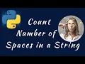 program to count number of spaces in a string