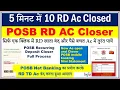Post Office RD Ac Closer RD TD AC POSBEbanking