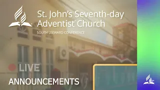 St. John's Seventh-day Adventist Church Notices 08-08-2026