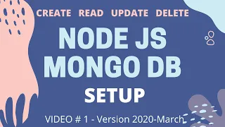 NODEJS and MONGODB setup