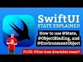 SwiftUI Tutorial What s the difference between State ObjectBinding and EnvironmentObject