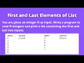 Python Program to Print First and Last Two Elements of List CCBP Assignment 19 Question Answer