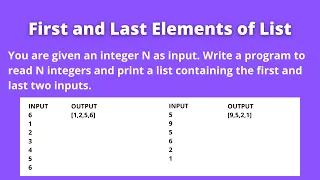 Python Program to Print First and Last Two Elements of List CCBP Assignment 19 Question Answer
