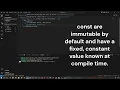 What are Mutable Immutable const variables in Rust