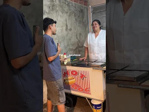 Comprando 100 dogs e lanches
