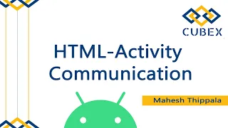 HTML - Activity Communication using WebView in Android