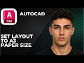 AutoCAD How To Set Layout To A3 Paper Size Step By Step Beginner Tutorial 2026