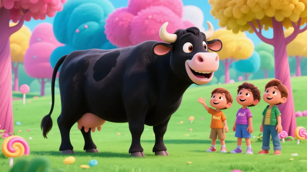 ๐ Moo Moo Black Cow | Animal Song for Kids | Nursery Rhymes & Toddler Songs ๐ Moo Moo Black Cow | Animal Song for Kids | Nursery Rhymes & Toddler Songs