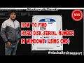 how to find hard disk serial number in windows using CMD
