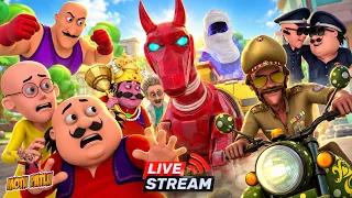 🛑 LIVE - Non Stop Motu - Patlu | मोटू पतलू |  #motupatlu #motupatlukijodi #motupatlucartoon