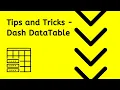Dash DataTable Tips and Tricks