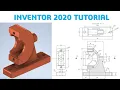Inventor 2020 Tutorial 3D Model Basic Beginers