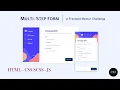 Multi-Step Form Frontend Mentor Challenge free FredHimself