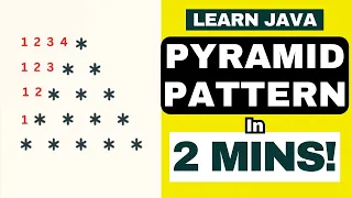 Pyramid Star Pattern in Java Explained in 2 Minutes