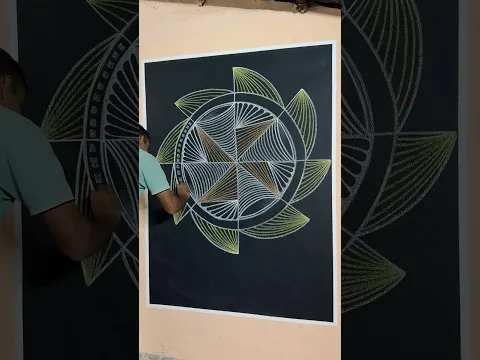 Easy 3d line art tutorial || 🎨 #3dart #lineart #art