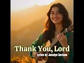Thank You, Lord