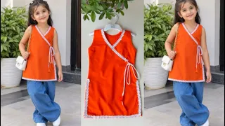 Stylish Angrakha Top for Girls | Kids Fashion Dress Design | Silai Master