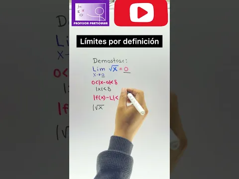 ✅Demostrar Límites por definición delta-épsilon