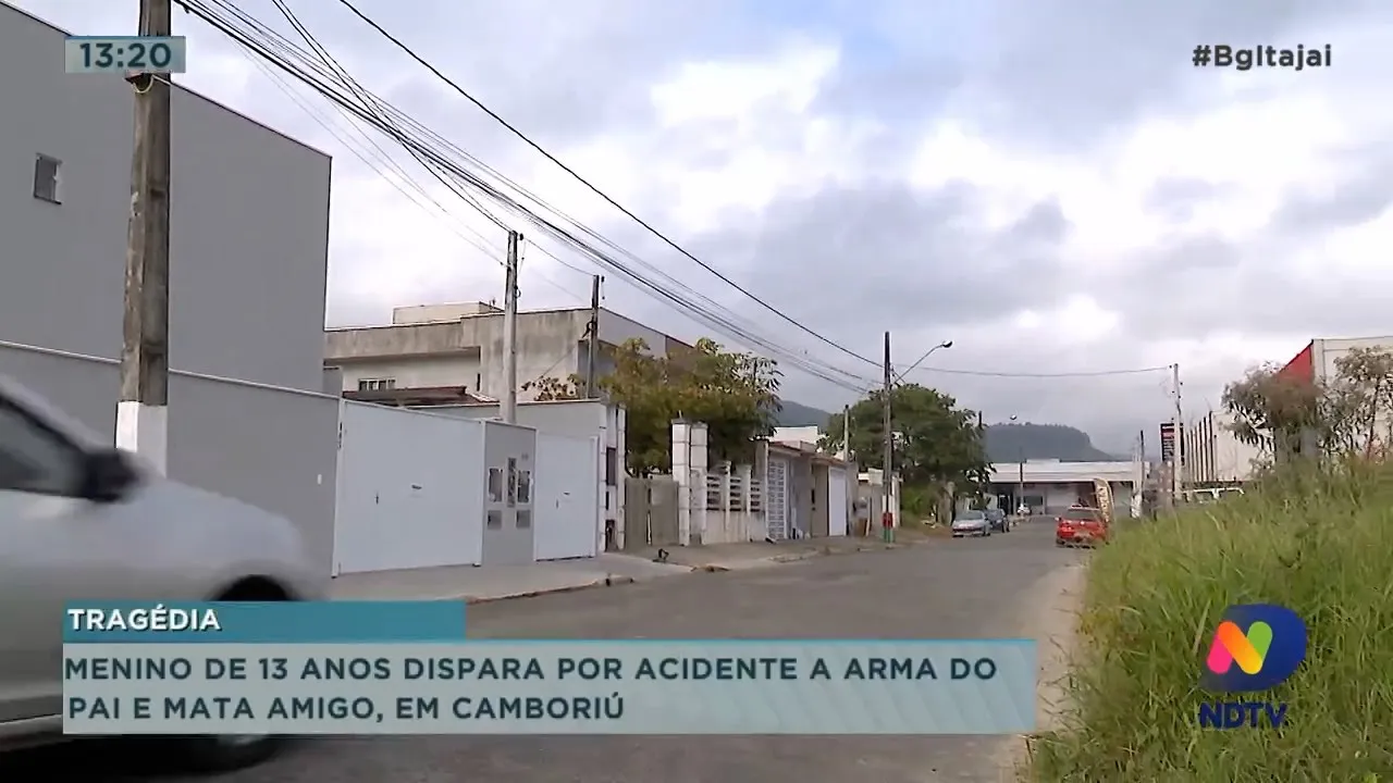 Menino de 13 anos dispara por acidente a arma do pai e mata o amigo em Camboriú
