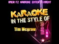 She's My Kind of Rain (In the Style of Tim Mcgraw) (Karaoke Version)