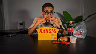 يوم كامل فرايد تشيكن من المطاعم 😳🙉 | من الاسوأ للاحسن☹️!!