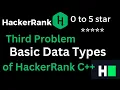 03 Hacker Rank Solution of Basic Data Types C Problems Third Problem Basic Data Types Hacker Rank
