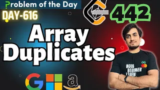 Array Duplicates GFG POTD 9 Dec LeetCode 442