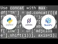 Calculating formula based on multiple columns in Pandas Dataframe - but without creating many interm