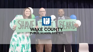 Leesville Road Elementary principal shaves beard to celebrate high testing scores