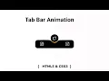 Tab bar animation in html css Navigation Menu Bar Navigation Menu Indicator