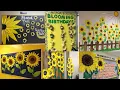 DIY Sunflowers decoration ideas for sunflowers board design