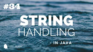 STRING Handling in JAVA replace method