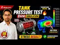 Tank Internal Pressure Analysis in SolidWorks Static Simulation Stress Results
