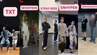 kpop idols slay swag dance challenge straykids seventeen enhypen txt zerobaseone dancecover