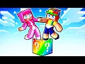 Download Lagu Surviving on ONE LUCKY BLOCK with my CRUSH!