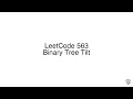 LeetCode 563 Binary Tree Tilt