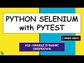 Selenium Python Hindi Tutorial - Handle Dynamic Dropdown