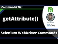 getAttribute Command - Selenium WebDriver