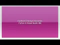 Keyboard Interrupt interactive Python in Visual Studio IDE